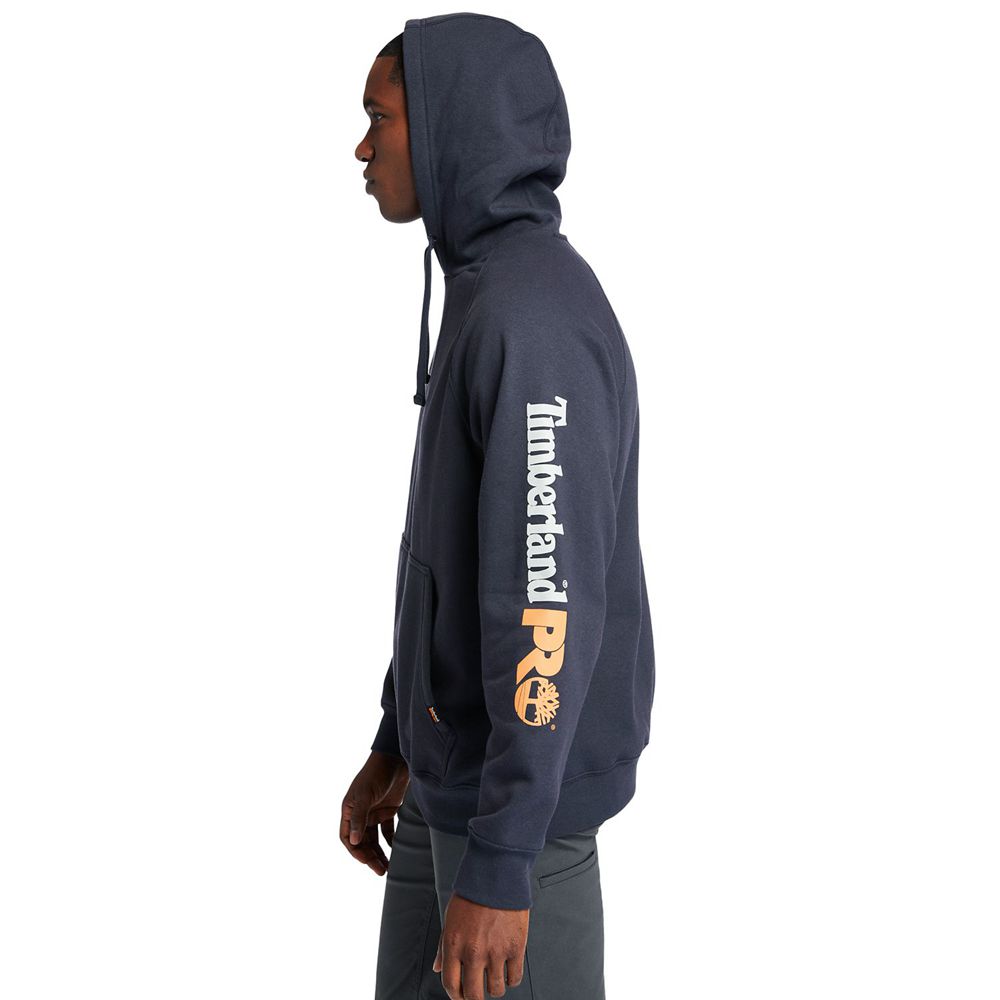 Timberland Φουτερ Ανδρικα Σκουρο Μπλε - Pro® Hood Honcho Sport Hoodie - Greece 9324816-LB